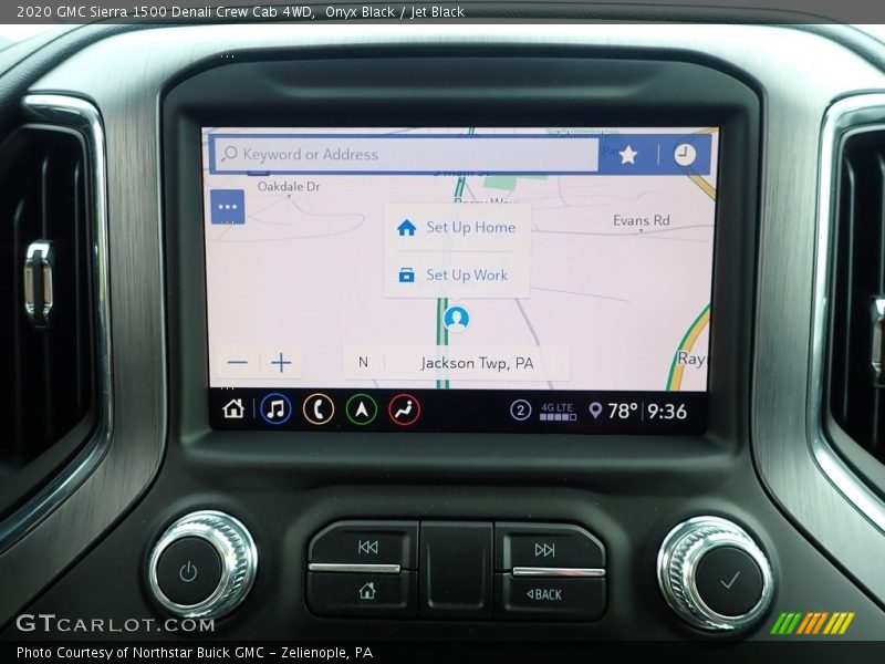 Navigation of 2020 Sierra 1500 Denali Crew Cab 4WD