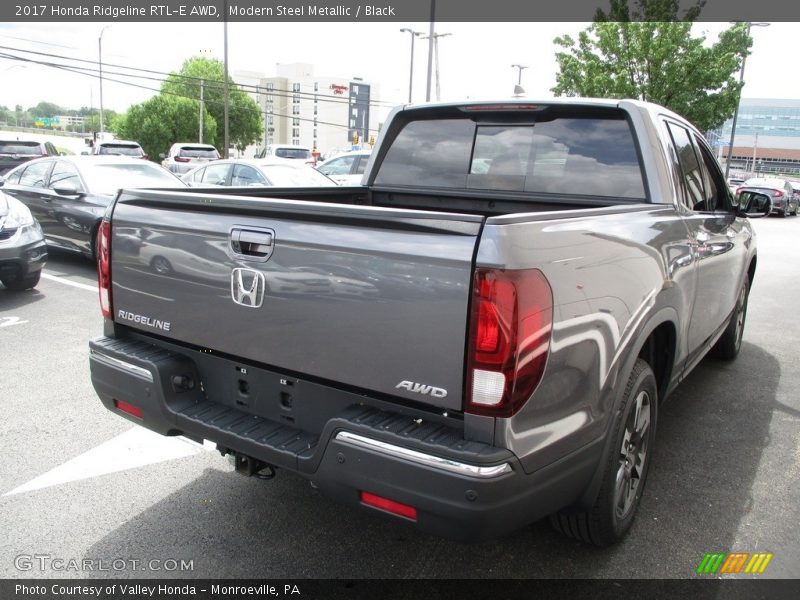 Modern Steel Metallic / Black 2017 Honda Ridgeline RTL-E AWD