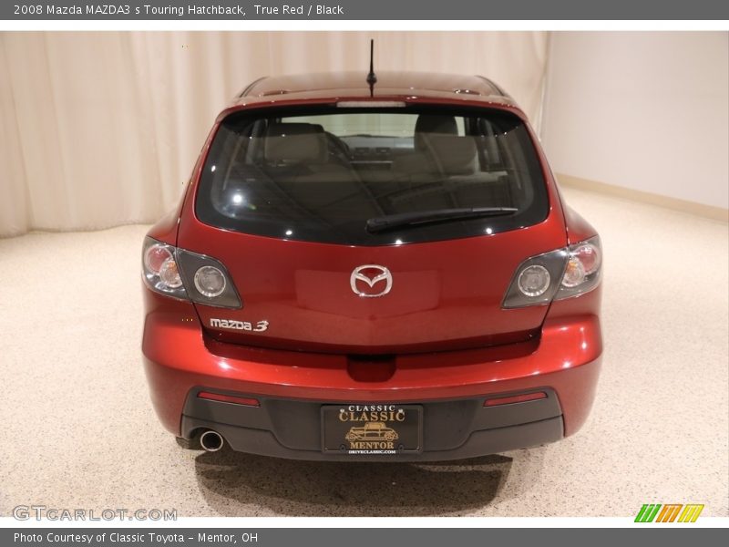 True Red / Black 2008 Mazda MAZDA3 s Touring Hatchback