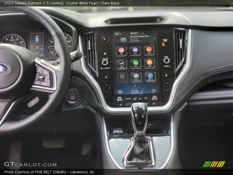 Crystal White Pearl / Slate Black 2020 Subaru Outback 2.5i Limited