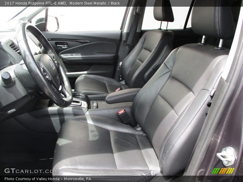 Modern Steel Metallic / Black 2017 Honda Ridgeline RTL-E AWD