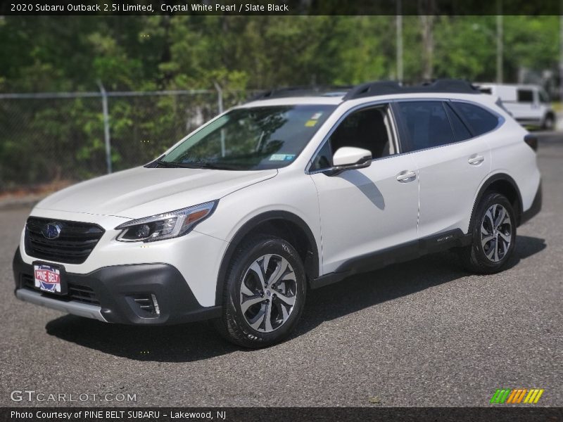 Crystal White Pearl / Slate Black 2020 Subaru Outback 2.5i Limited