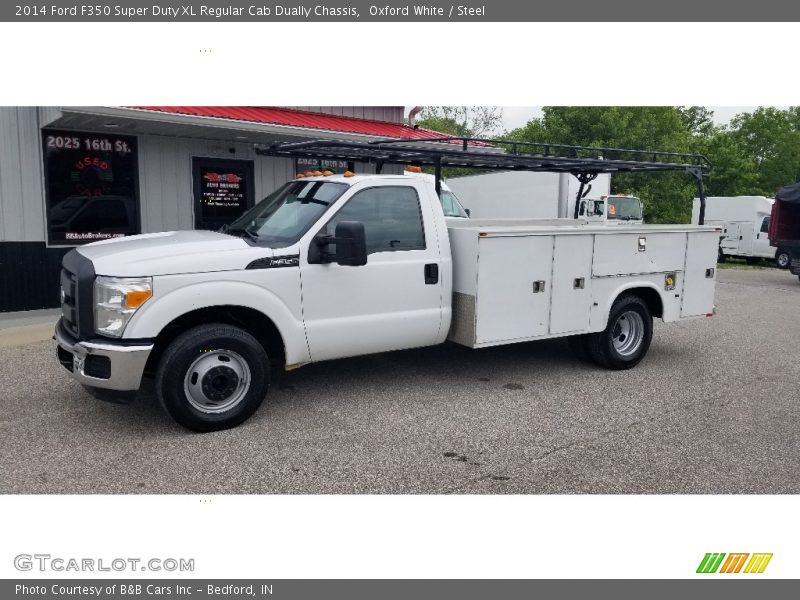Oxford White / Steel 2014 Ford F350 Super Duty XL Regular Cab Dually Chassis