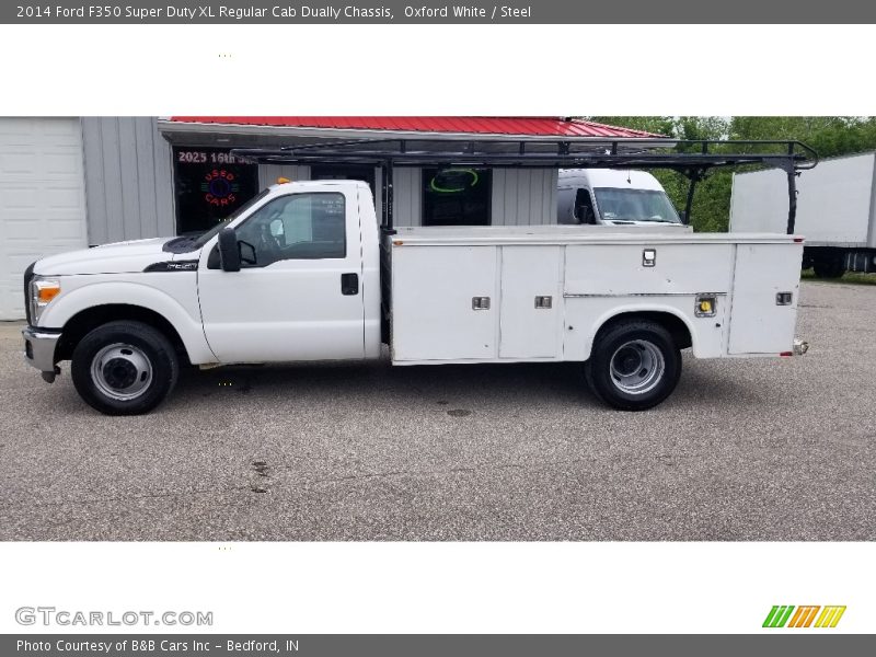 Oxford White / Steel 2014 Ford F350 Super Duty XL Regular Cab Dually Chassis