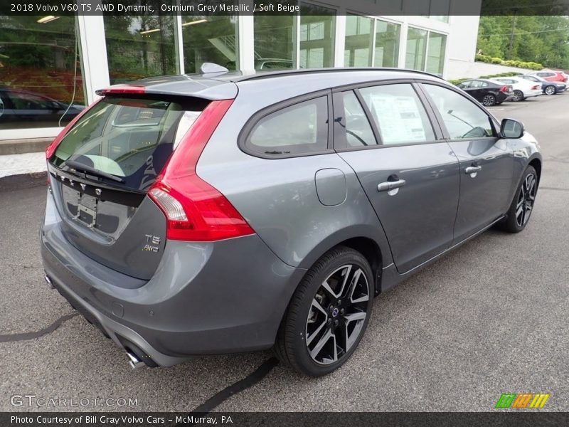 Osmium Grey Metallic / Soft Beige 2018 Volvo V60 T5 AWD Dynamic