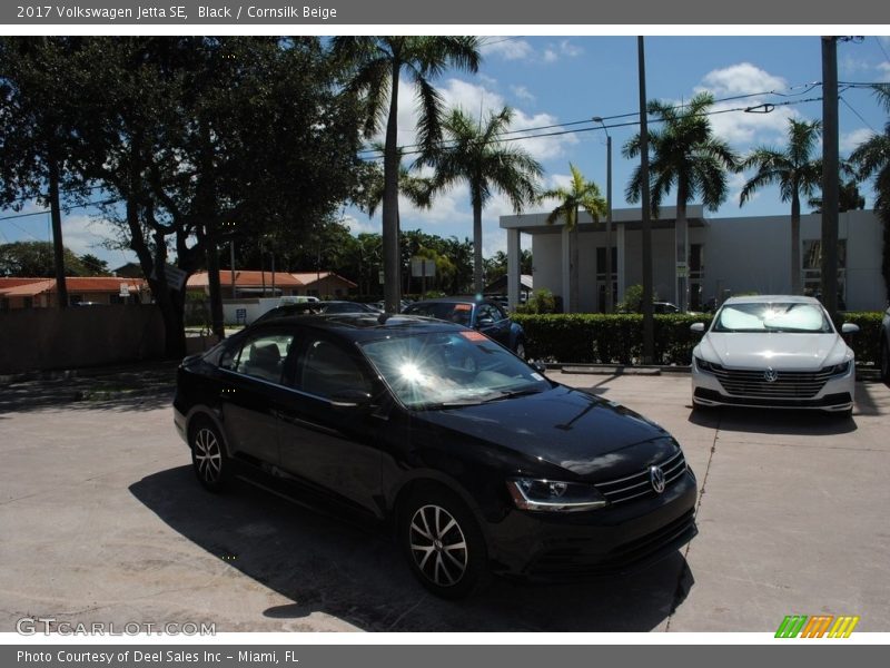 Black / Cornsilk Beige 2017 Volkswagen Jetta SE