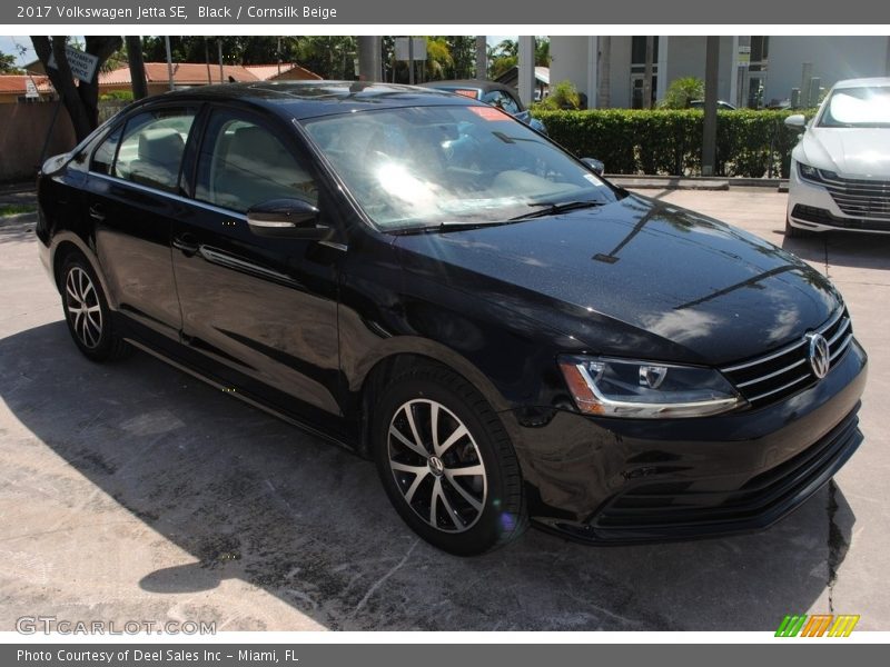 Black / Cornsilk Beige 2017 Volkswagen Jetta SE