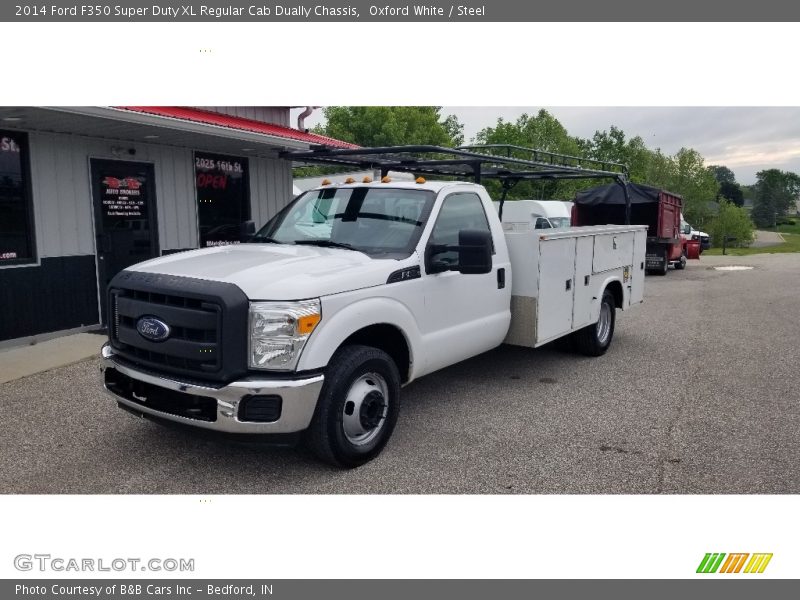 Oxford White / Steel 2014 Ford F350 Super Duty XL Regular Cab Dually Chassis