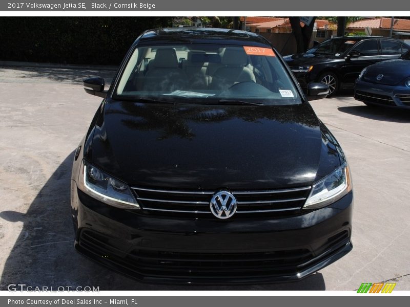 Black / Cornsilk Beige 2017 Volkswagen Jetta SE