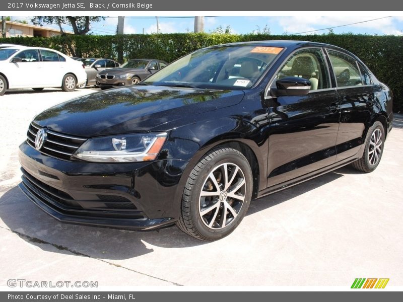 Black / Cornsilk Beige 2017 Volkswagen Jetta SE