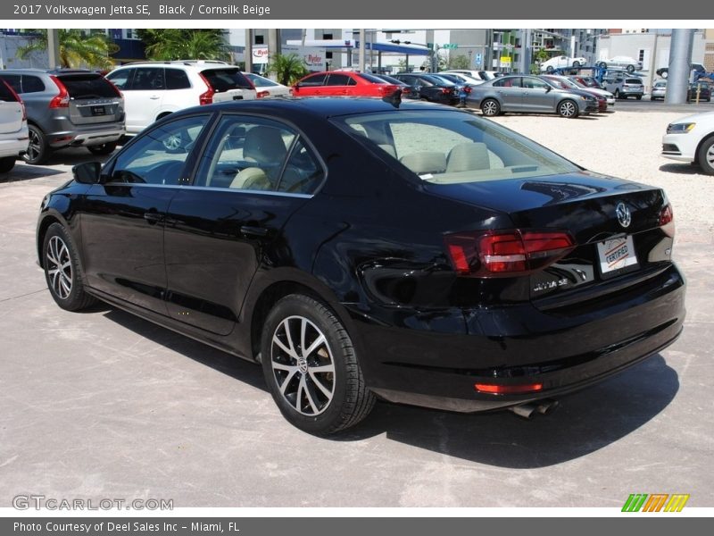 Black / Cornsilk Beige 2017 Volkswagen Jetta SE
