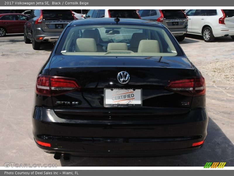 Black / Cornsilk Beige 2017 Volkswagen Jetta SE