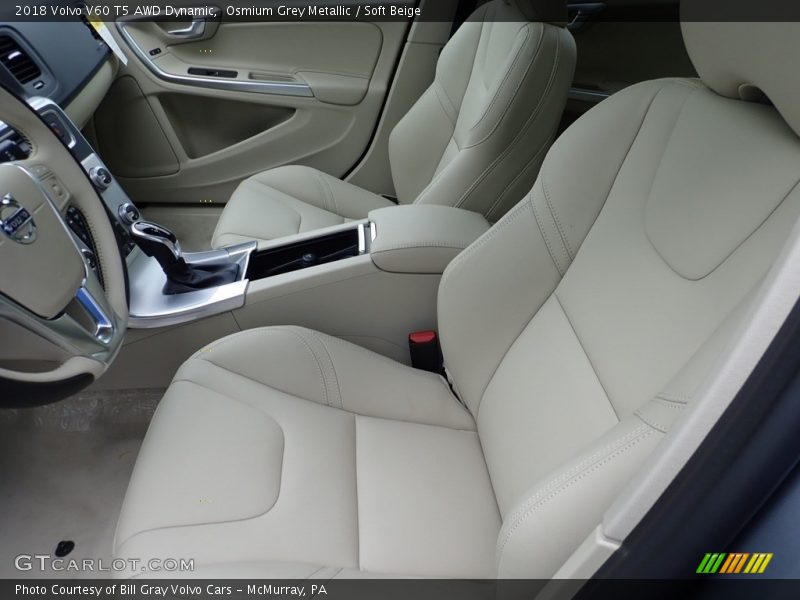 Front Seat of 2018 V60 T5 AWD Dynamic