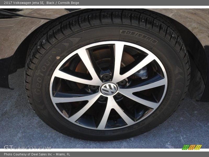 Black / Cornsilk Beige 2017 Volkswagen Jetta SE