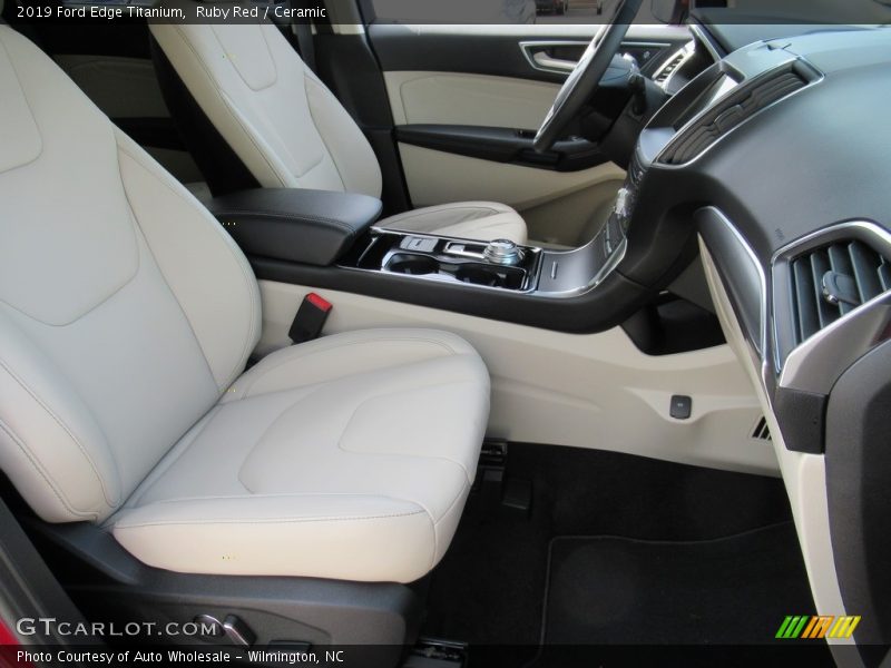 Ruby Red / Ceramic 2019 Ford Edge Titanium