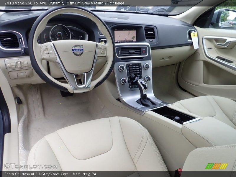  2018 V60 T5 AWD Dynamic Soft Beige Interior