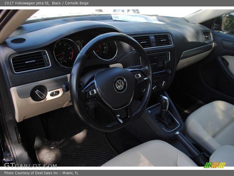 Black / Cornsilk Beige 2017 Volkswagen Jetta SE