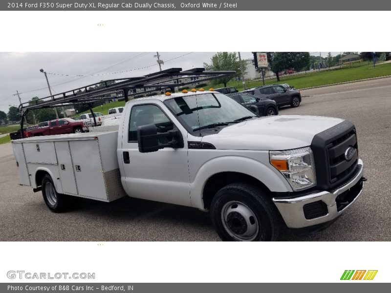 Oxford White / Steel 2014 Ford F350 Super Duty XL Regular Cab Dually Chassis