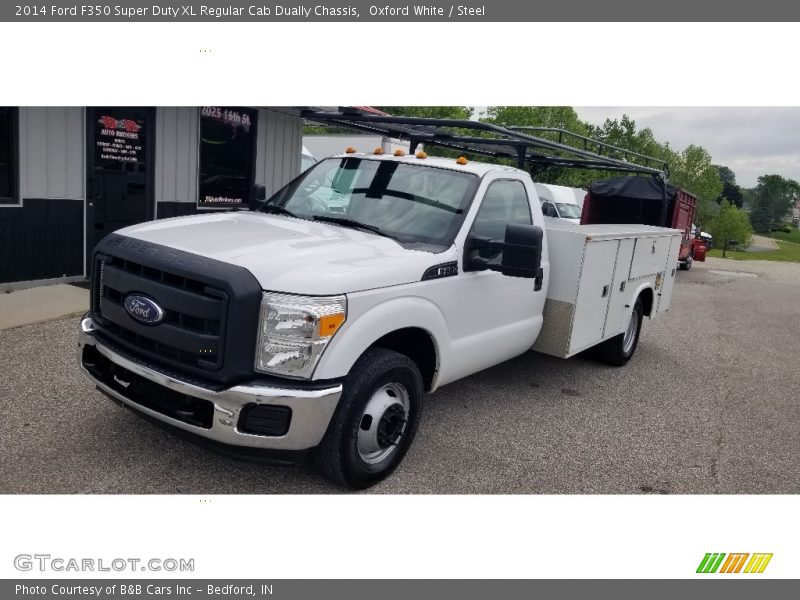 Oxford White / Steel 2014 Ford F350 Super Duty XL Regular Cab Dually Chassis