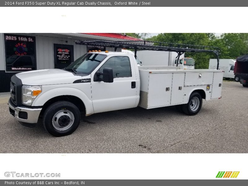 Oxford White / Steel 2014 Ford F350 Super Duty XL Regular Cab Dually Chassis