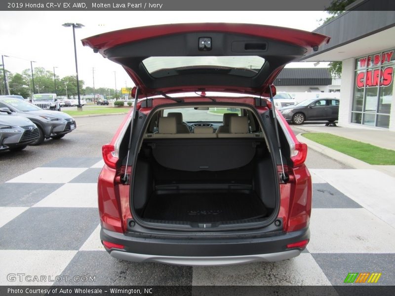 Molten Lava Pearl / Ivory 2019 Honda CR-V EX AWD