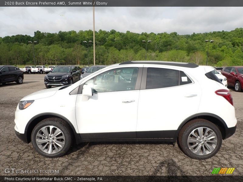 Summit White / Ebony 2020 Buick Encore Preferred AWD