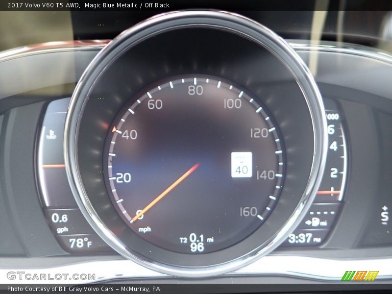  2017 V60 T5 AWD T5 AWD Gauges