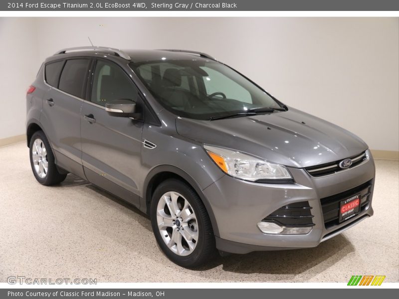 Sterling Gray / Charcoal Black 2014 Ford Escape Titanium 2.0L EcoBoost 4WD