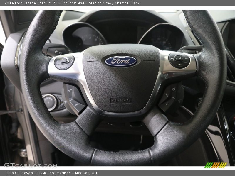 Sterling Gray / Charcoal Black 2014 Ford Escape Titanium 2.0L EcoBoost 4WD