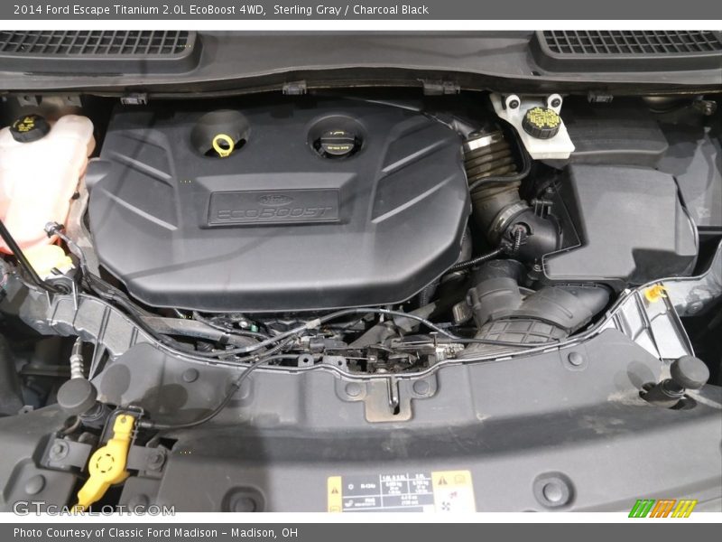Sterling Gray / Charcoal Black 2014 Ford Escape Titanium 2.0L EcoBoost 4WD