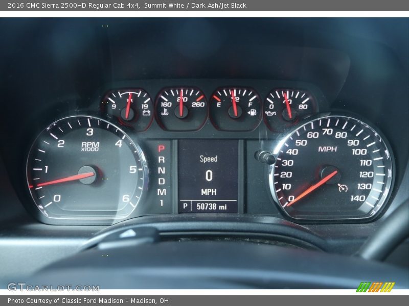  2016 Sierra 2500HD Regular Cab 4x4 Regular Cab 4x4 Gauges
