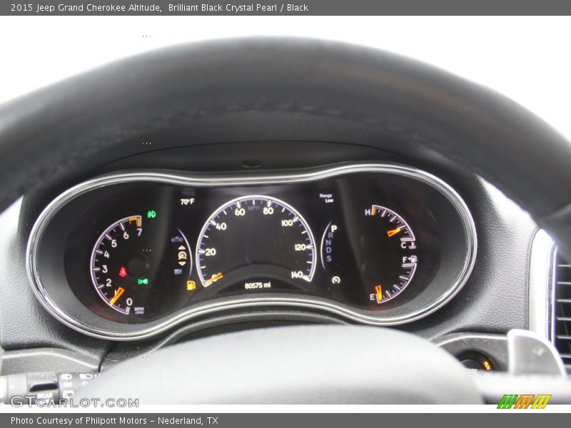 Brilliant Black Crystal Pearl / Black 2015 Jeep Grand Cherokee Altitude