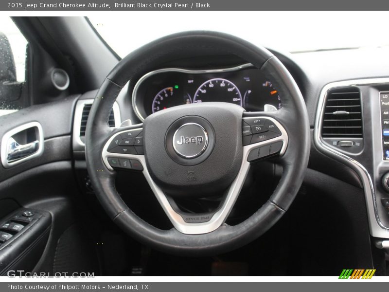 Brilliant Black Crystal Pearl / Black 2015 Jeep Grand Cherokee Altitude