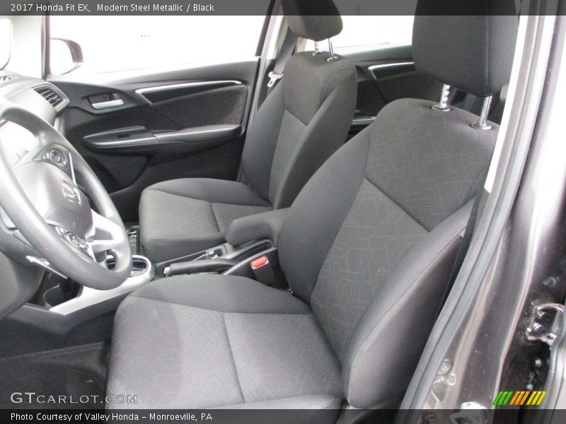 Modern Steel Metallic / Black 2017 Honda Fit EX