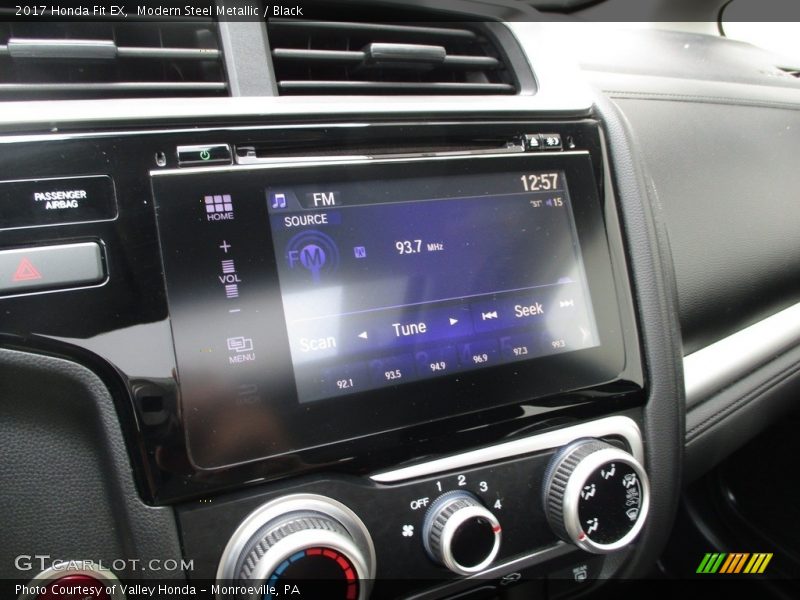 Modern Steel Metallic / Black 2017 Honda Fit EX