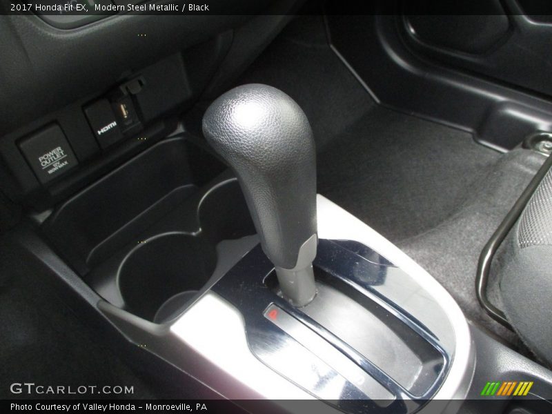 Modern Steel Metallic / Black 2017 Honda Fit EX