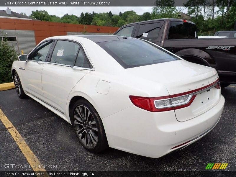 White Platinum / Ebony 2017 Lincoln Continental Select AWD