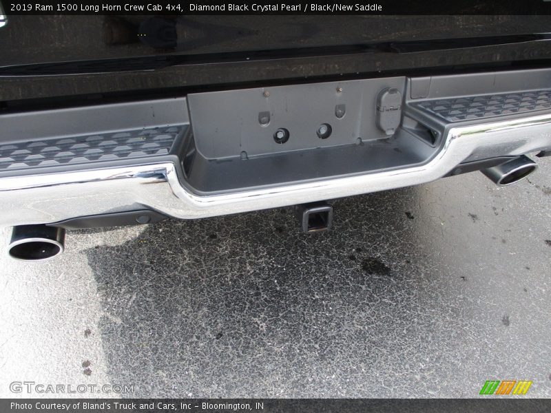 Diamond Black Crystal Pearl / Black/New Saddle 2019 Ram 1500 Long Horn Crew Cab 4x4