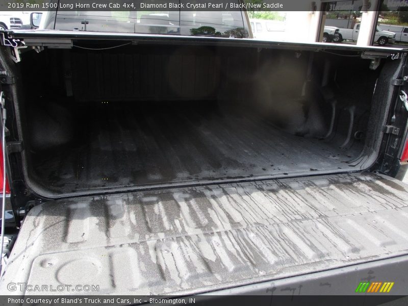 Diamond Black Crystal Pearl / Black/New Saddle 2019 Ram 1500 Long Horn Crew Cab 4x4