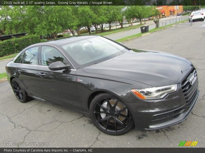 Oolong Gray Metallic / Nougat Brown 2013 Audi A6 3.0T quattro Sedan