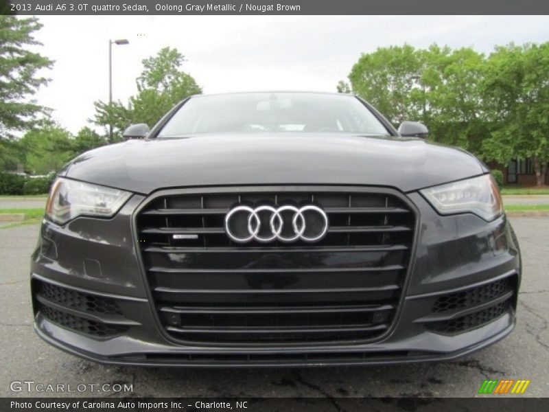 Oolong Gray Metallic / Nougat Brown 2013 Audi A6 3.0T quattro Sedan