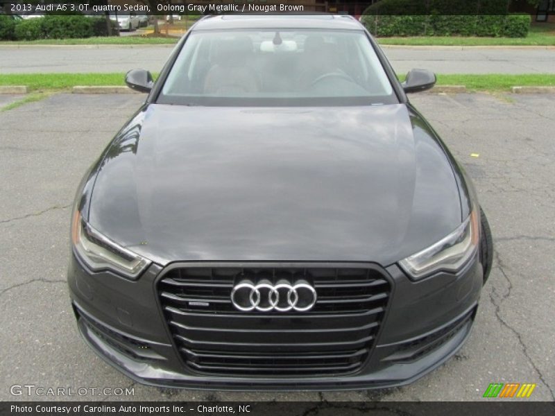 Oolong Gray Metallic / Nougat Brown 2013 Audi A6 3.0T quattro Sedan