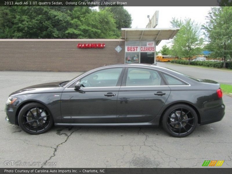 Oolong Gray Metallic / Nougat Brown 2013 Audi A6 3.0T quattro Sedan