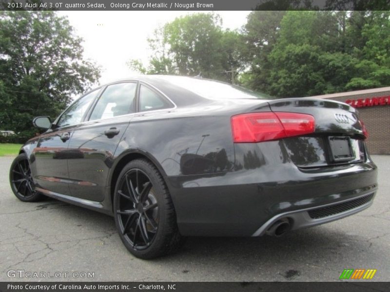 Oolong Gray Metallic / Nougat Brown 2013 Audi A6 3.0T quattro Sedan
