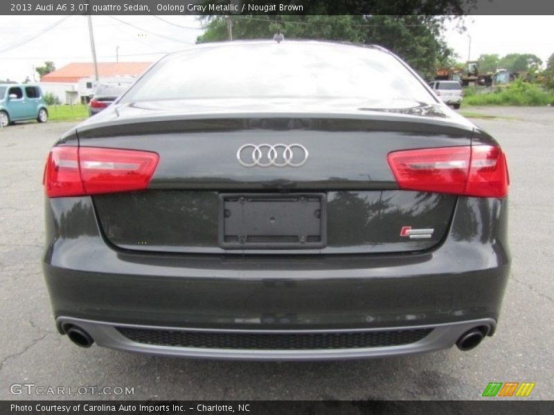 Oolong Gray Metallic / Nougat Brown 2013 Audi A6 3.0T quattro Sedan