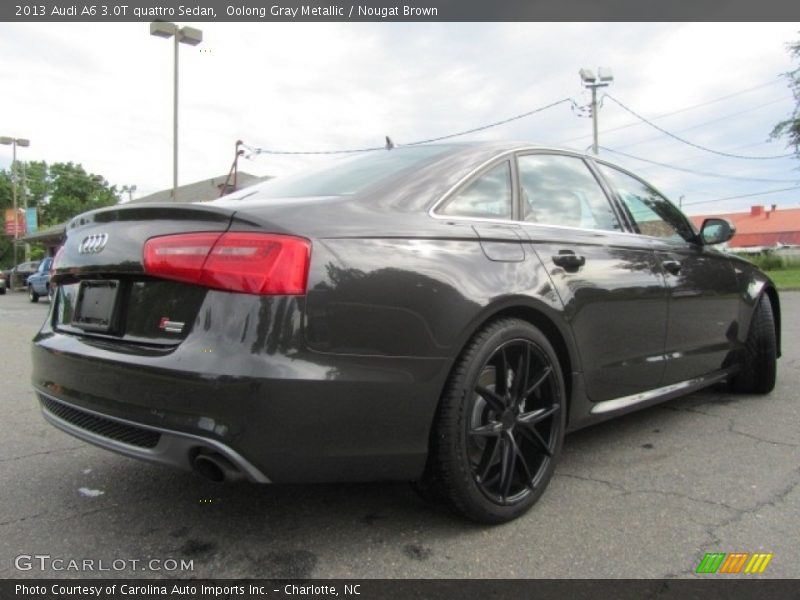 Oolong Gray Metallic / Nougat Brown 2013 Audi A6 3.0T quattro Sedan