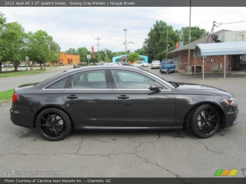 Oolong Gray Metallic / Nougat Brown 2013 Audi A6 3.0T quattro Sedan