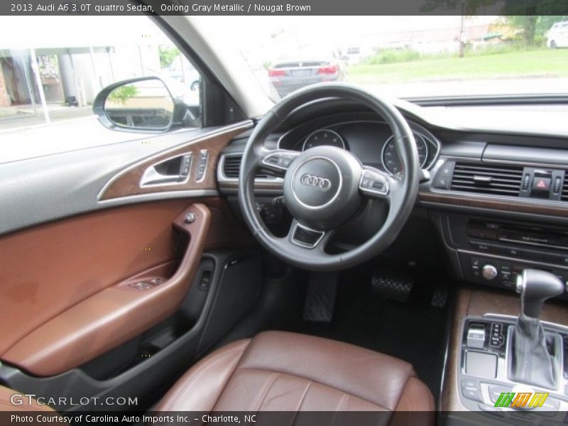 Oolong Gray Metallic / Nougat Brown 2013 Audi A6 3.0T quattro Sedan
