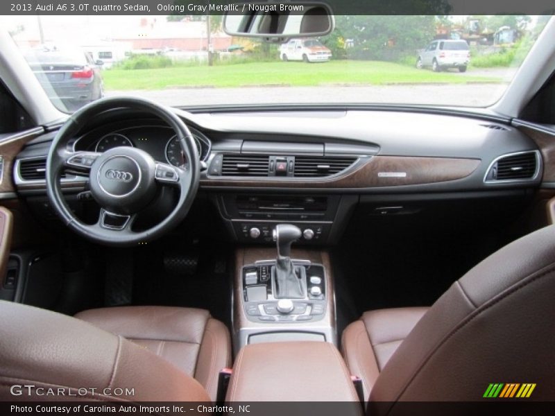 Oolong Gray Metallic / Nougat Brown 2013 Audi A6 3.0T quattro Sedan