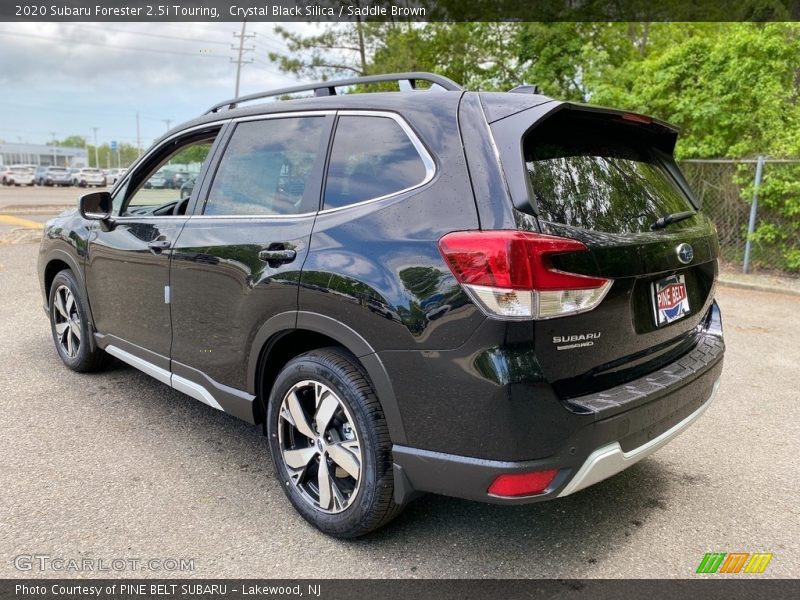 Crystal Black Silica / Saddle Brown 2020 Subaru Forester 2.5i Touring